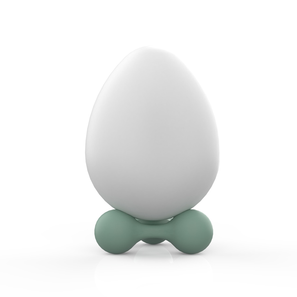 Creggle with egg Granite Green