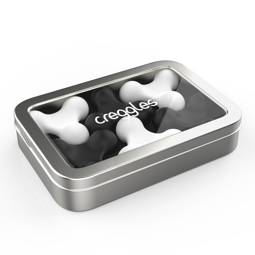 Creggles - 6er Set Schwarz & Weiss