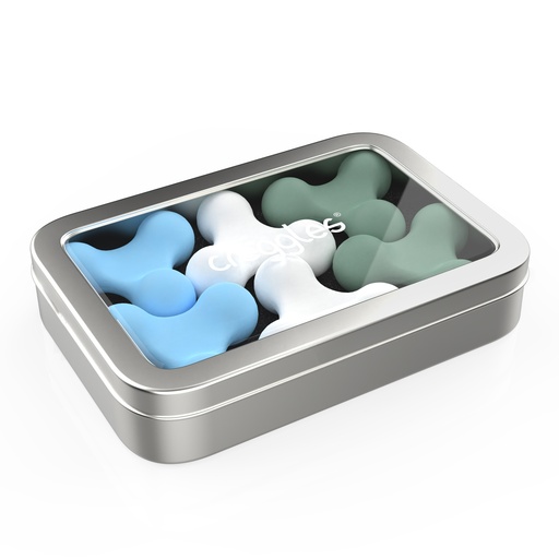 Creggles - 6er Set blau / weiss / grün